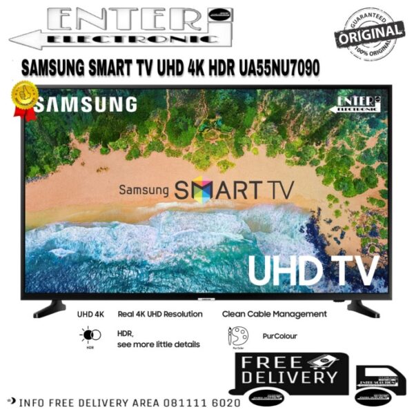 SAMSUNG LED TV 55NU7090 SMART TV LED 55 INCH UHD 4K HDR UA55NU7090