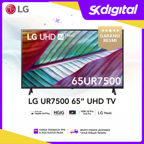 TV LG 65UR7500 4K Smart UHD AI TV 65 Inch 65UR7500PSC