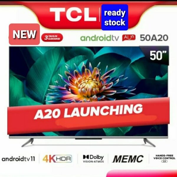 TCL 50A20 android tv pertama android 11