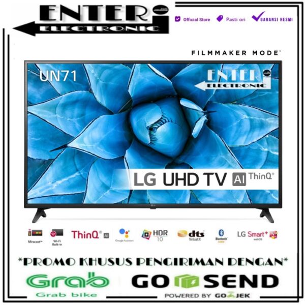 LG LED TV 43UN7100 SMART TV 43 INCH 4K HDR AI THINQ LG 43UN7100PTA