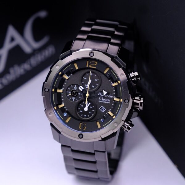 ALEXANDRE CHRISTIE AC 6410 FULL BLACK GARANSI RESMI 1TAHUN Alexandre Christie