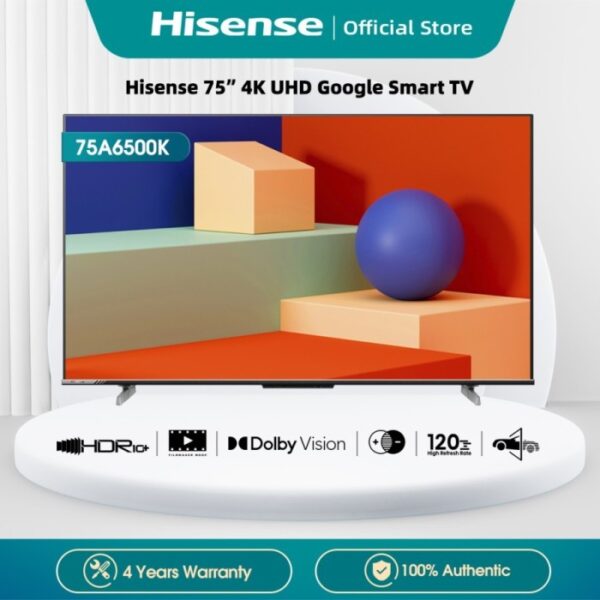 Hisense 75A7500F 75 Inch 4K Premium Ultra HD Smart LED TV